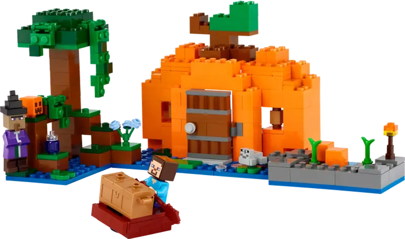 LEGO® Minecraft The Pumpkin Farm components