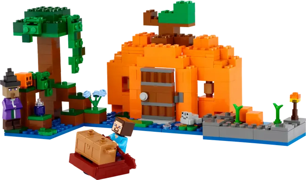 LEGO® Minecraft La fattoria delle zucche componenti