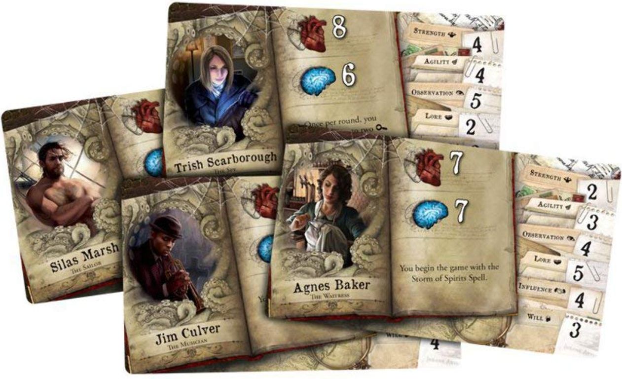 Mansions of Madness: Second Edition - Horrific Journeys: Expansion cards