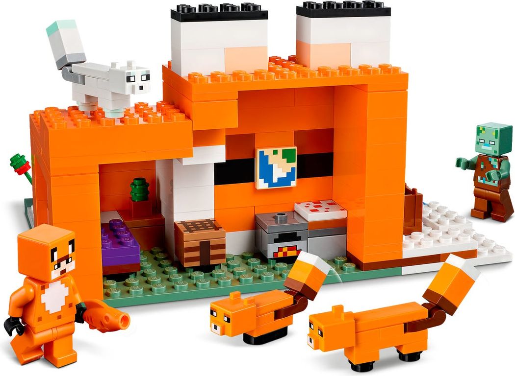 LEGO® Minecraft Le refuge renard intérieur