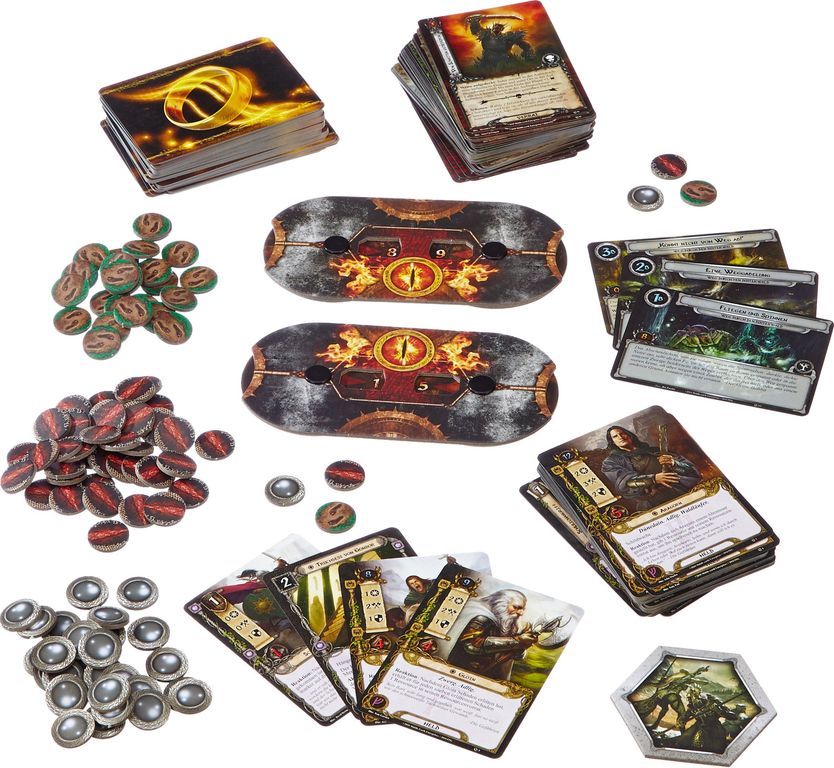 The Lord of the Rings: The Card Game components