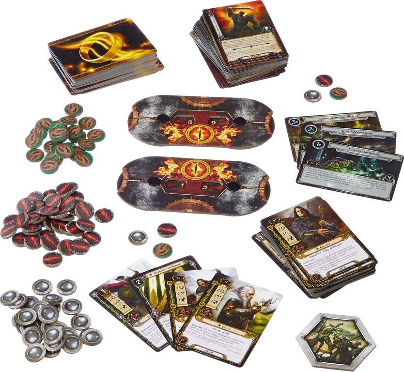 The Lord of the Rings: The Card Game componenten