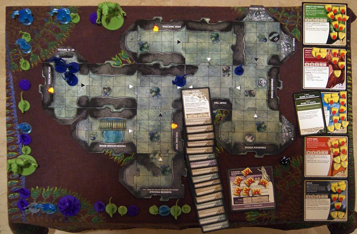 Dungeons & Dragons: The Legend of Drizzt game board