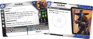 Star Wars: Legion - Cad Bane Operative Expansion cards