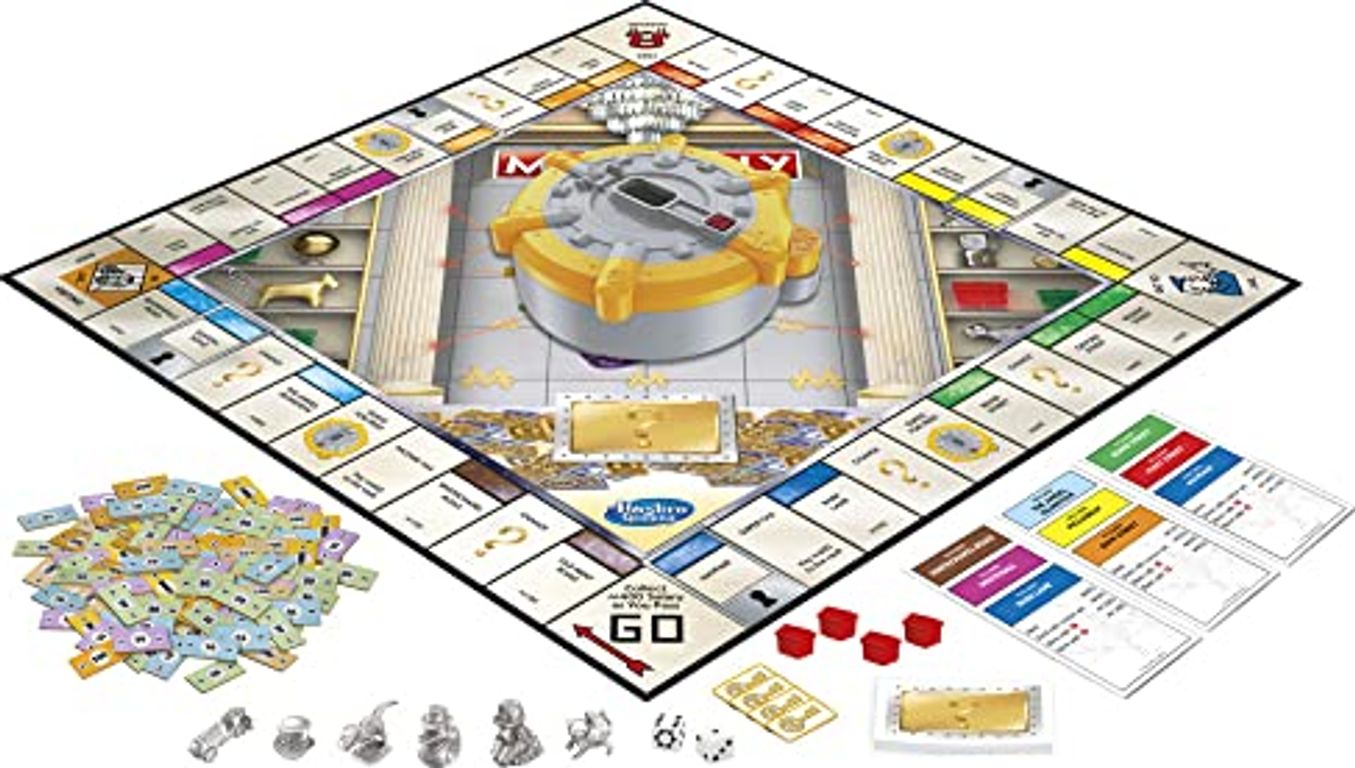 Monopoly Secret Vault components