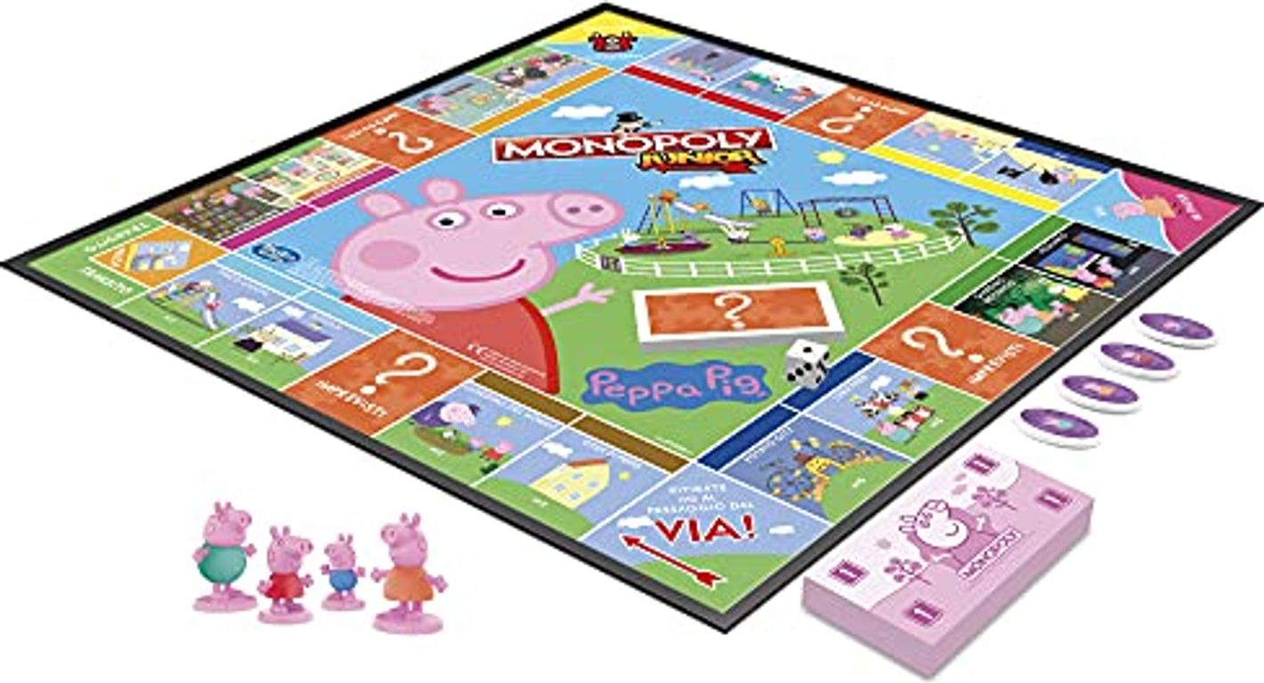 Monopoly Junior: Peppa Pig componenten