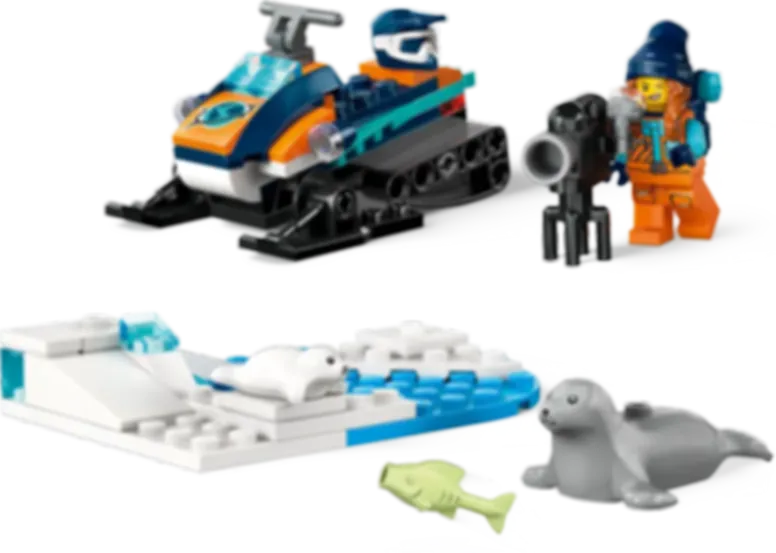 LEGO® City Arctic Explorer Snowmobile components