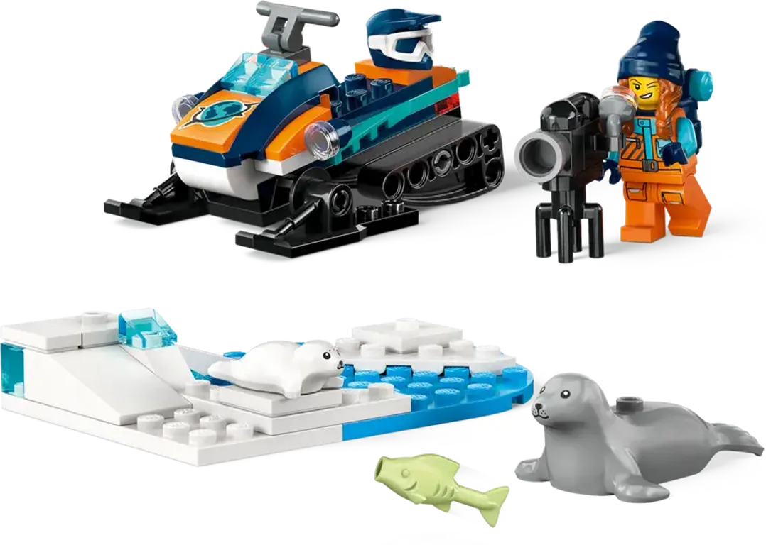 LEGO® City Arctic Explorer Snowmobile components