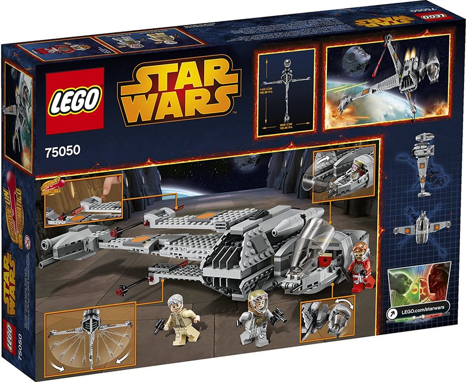 LEGO® Star Wars B-Wing achterkant van de doos