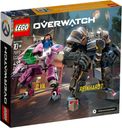 LEGO® Overwatch D.Va & Reinhardt parte posterior de la caja