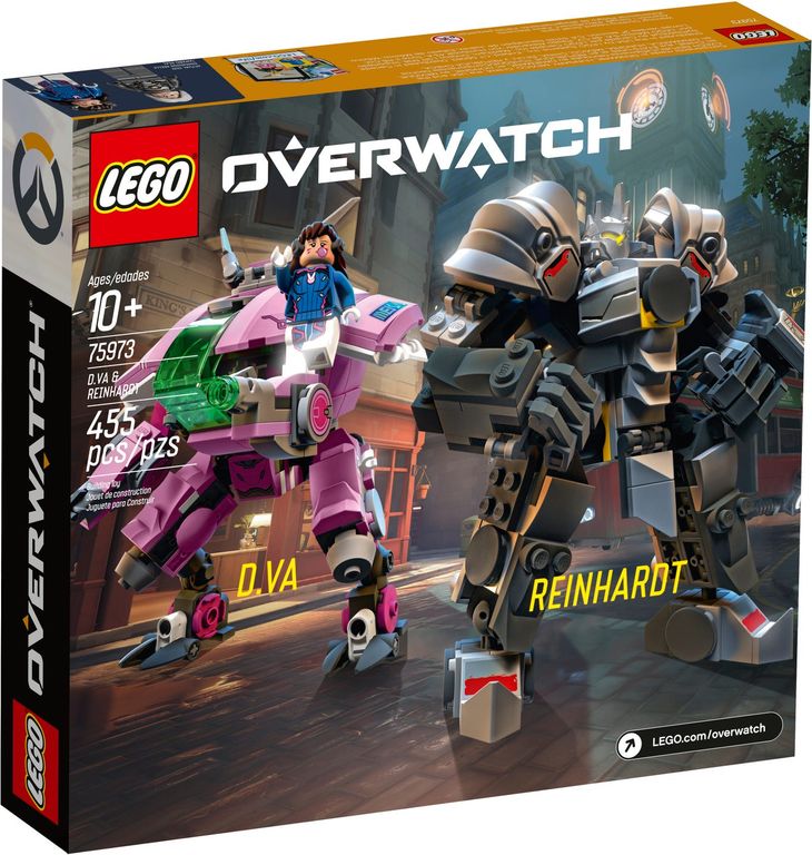 LEGO® Overwatch D.Va & Reinhardt achterkant van de doos