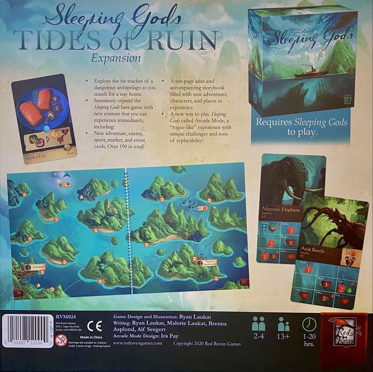 Sleeping Gods: Tides of Ruin back of the box