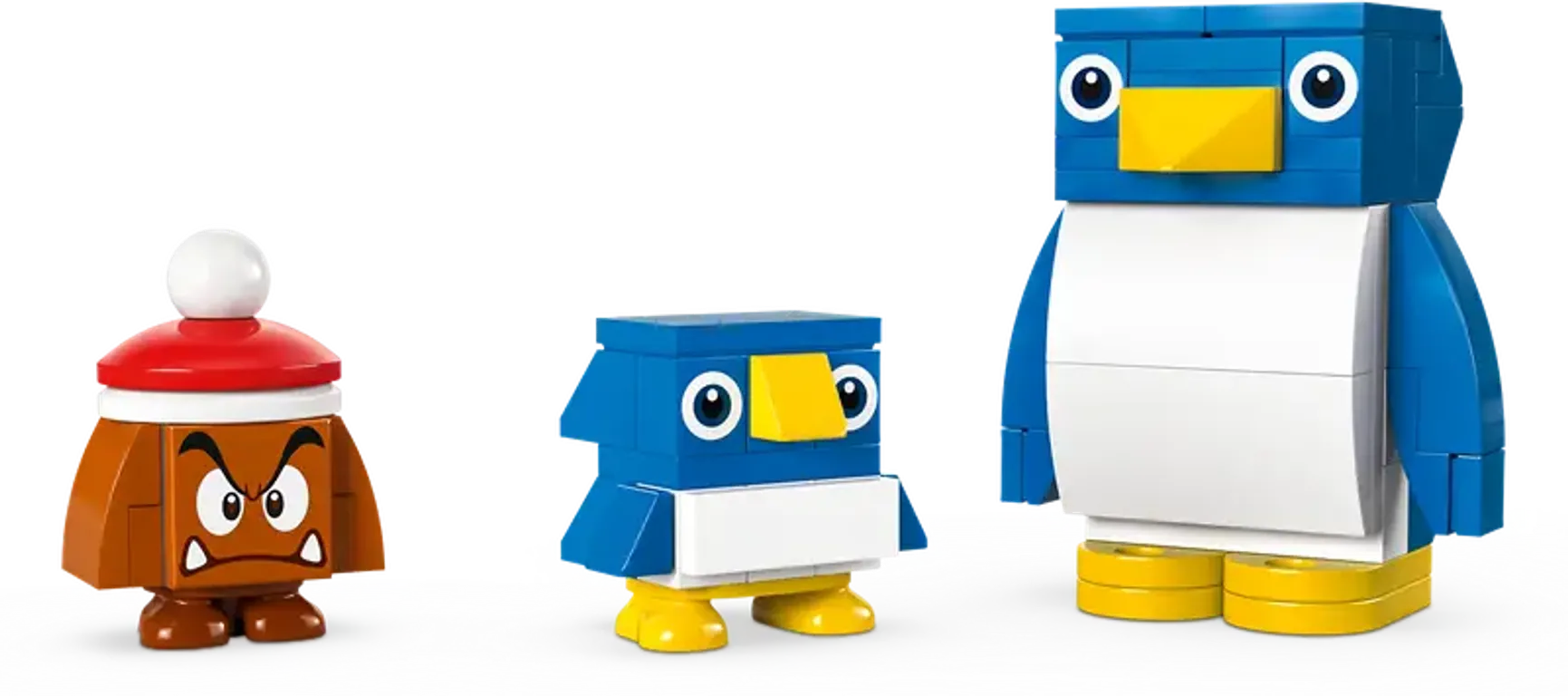 LEGO® Super Mario™ Penguin Family Snow Adventure Expansion Set characters