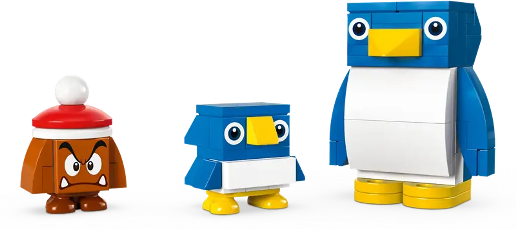 LEGO® Super Mario™ Set de Expansión: Aventura en la nieve de la familia Pingüi personajes