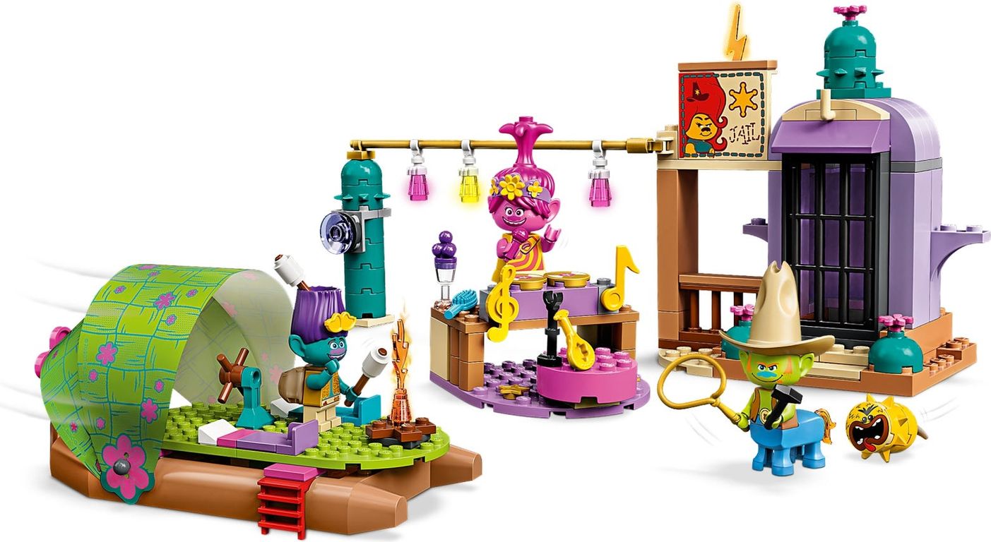 LEGO® Trolls Aventura en Balsa en Lonesome Flats jugabilidad