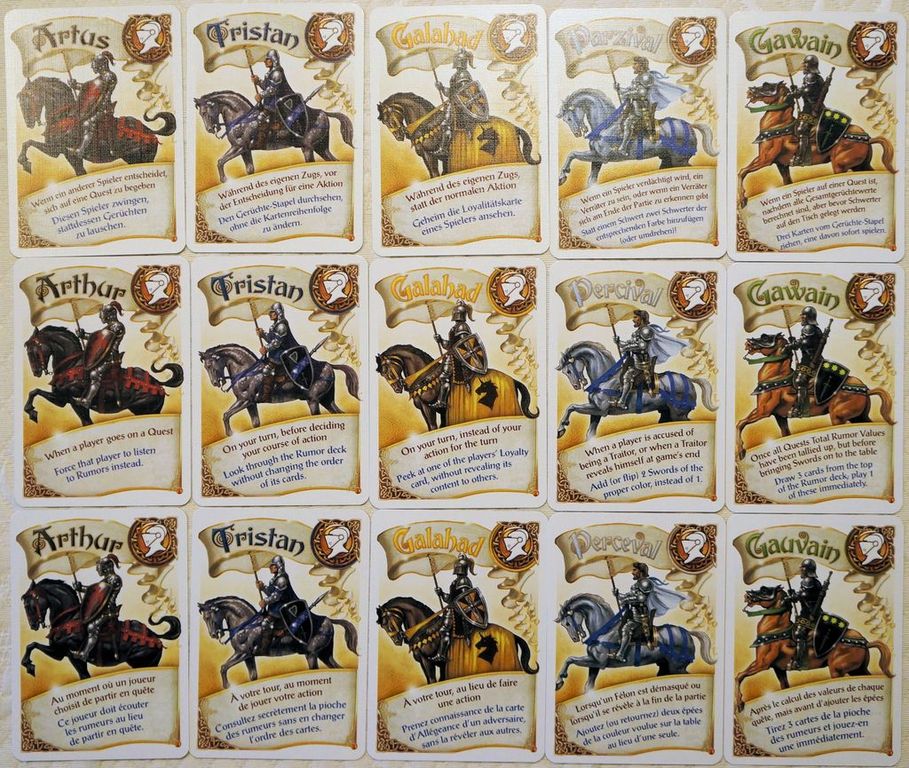 Shadows over Camelot: The Card Game cartes