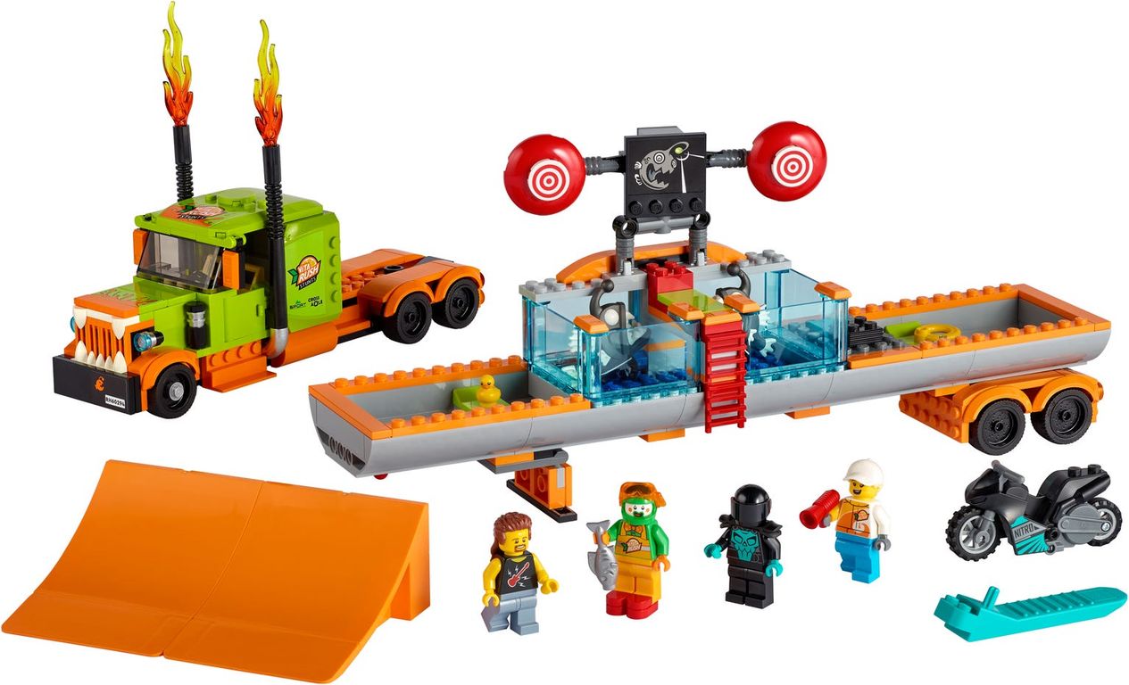 LEGO® City Stunt Show Truck components