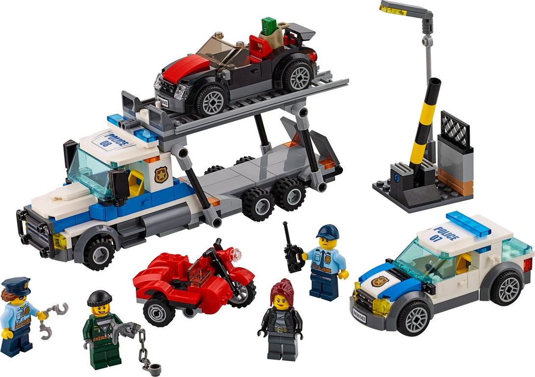 LEGO® City Auto Transport Heist components