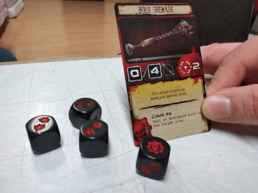 Gears of War: The Board Game components