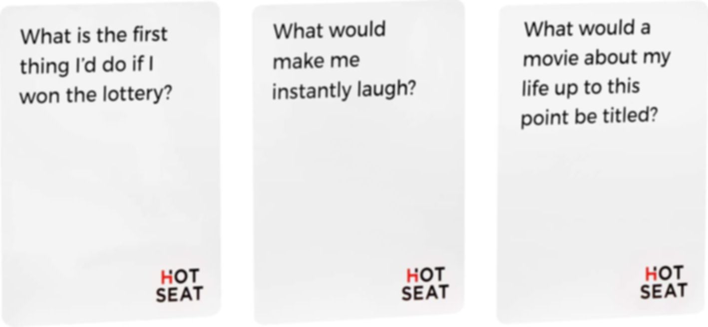 Hot Seat cards