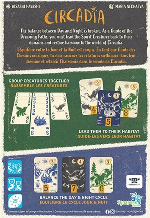 Circadia back of the box