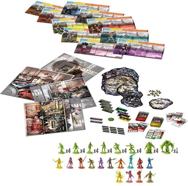 Zombicide: Toxic City Mall components