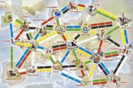 Ticket to Ride: First Journey (Europe) game board