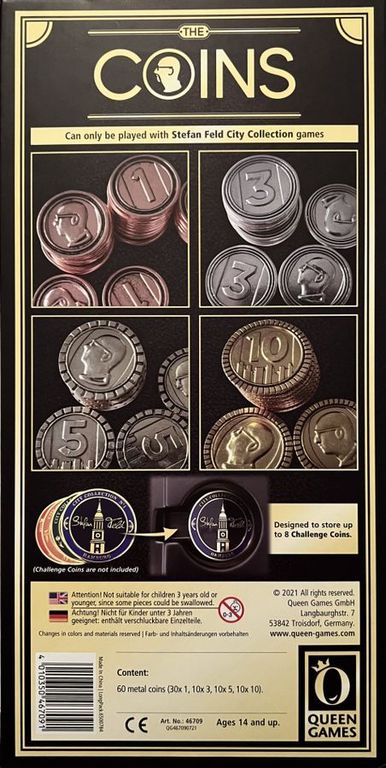 Stefan Feld City Collection: The Coins dos de la boîte