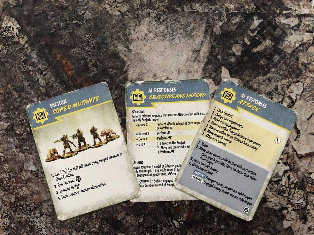 Fallout: Wasteland Warfare cards