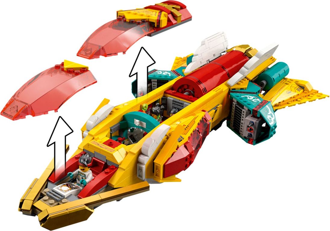 LEGO® Monkie Kid Monkie Kids™ Entdeckerraumschiff komponenten