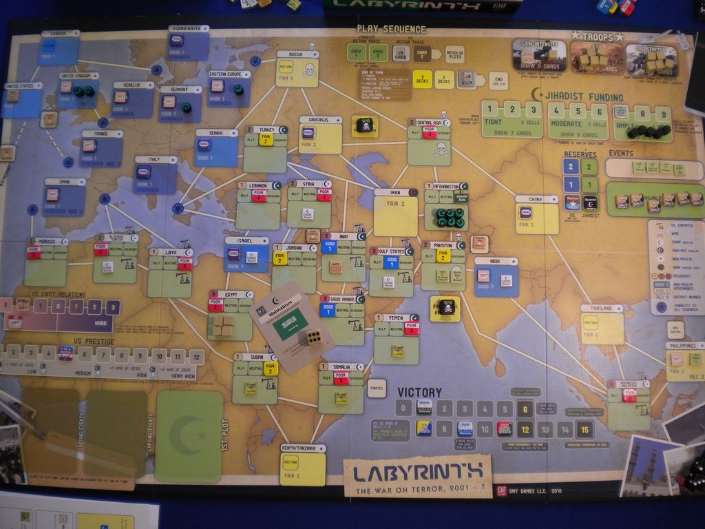 Labyrinth: The War on Terror, 2001 - ? game board