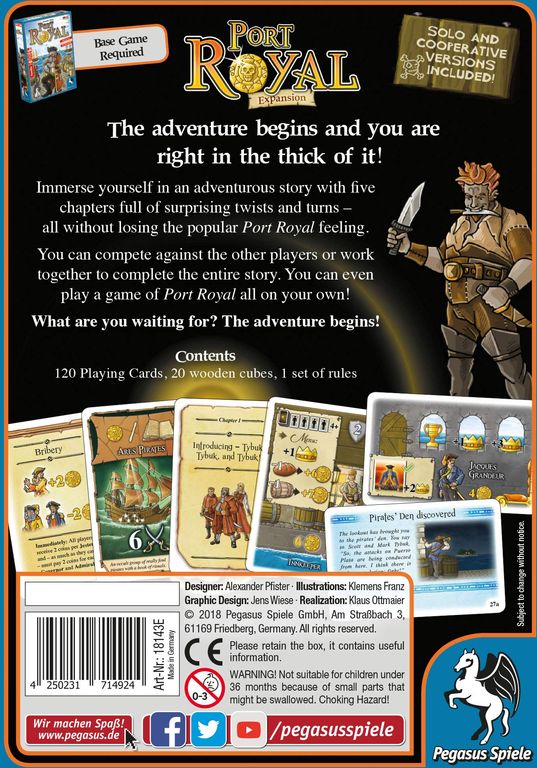 Port Royal: The Adventure Begins... back of the box