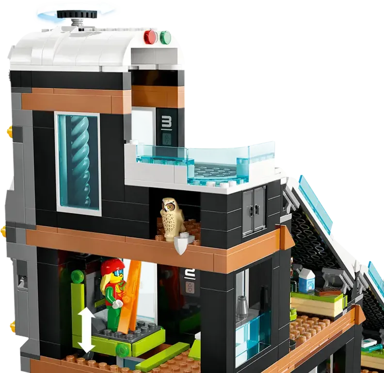 LEGO® City Ski and Climbing Center interior