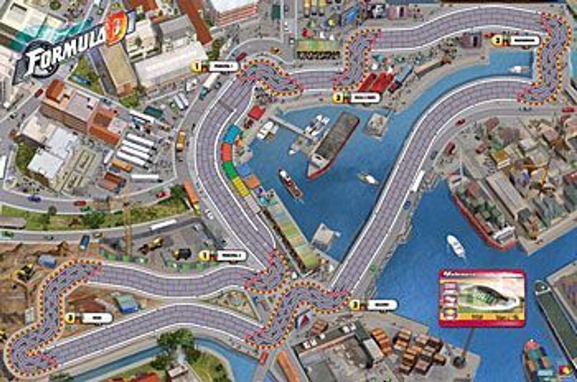 Formula D: Circuits 2 - Hockenheim and Valencia game board