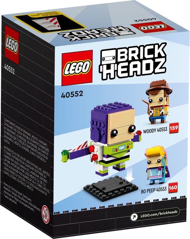 LEGO® BrickHeadz™ Buzz Lightyear achterkant van de doos