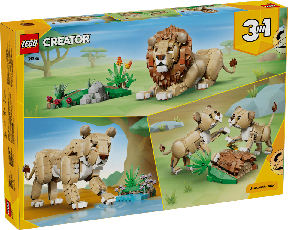 LEGO® Creator Wild Animals: Majestic Lion back of the box