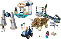 LEGO® Jurassic World Triceratops Rampage components