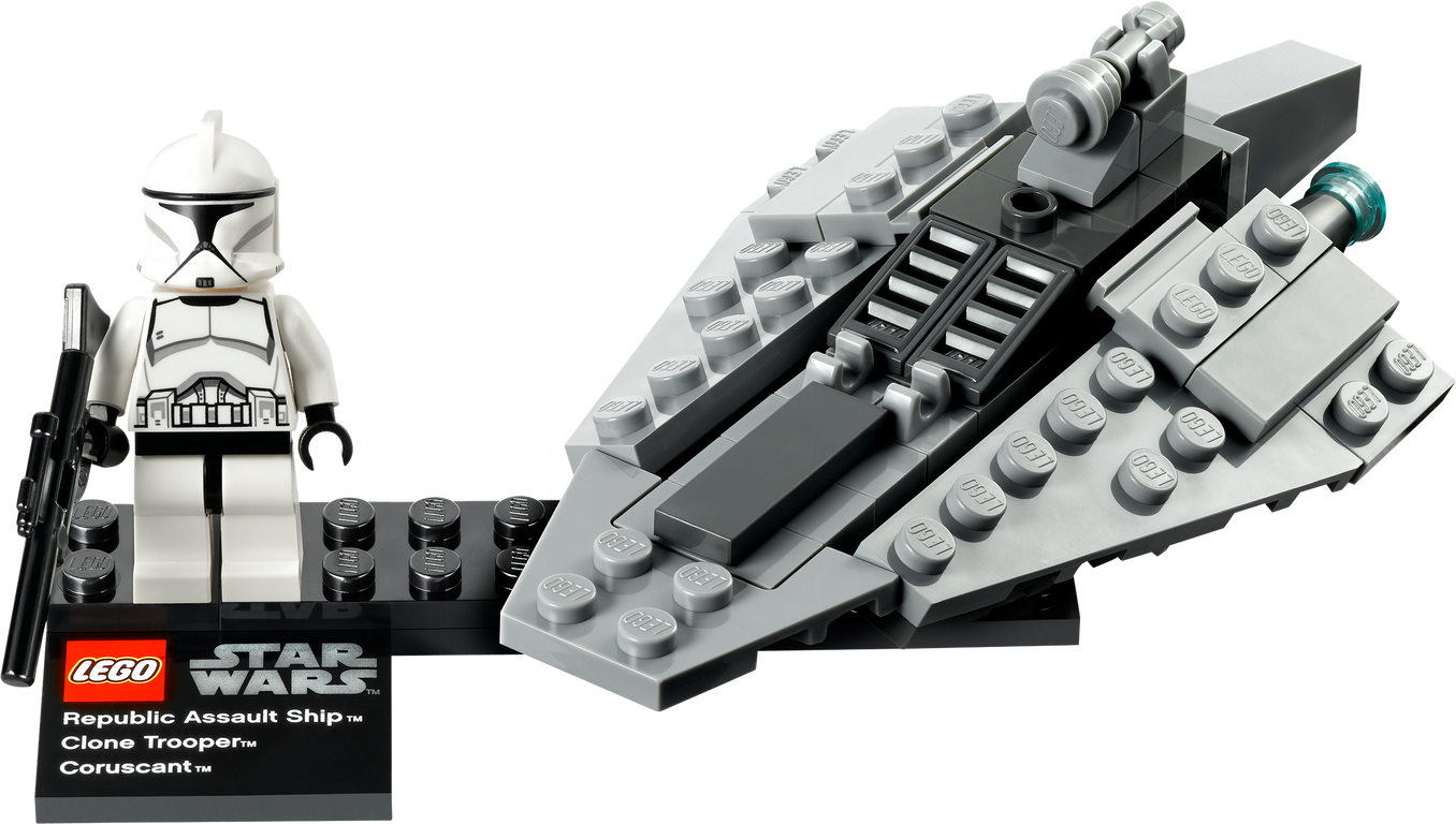 LEGO® Star Wars Republic Assault Ship & Planet Coruscant components