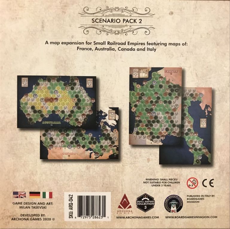 Small Railroad Empires: Scenario Pack 2 back of the box