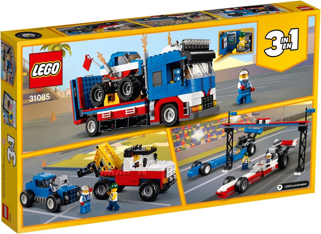 LEGO® Creator Stunt-Truck-Transporter rückseite der box