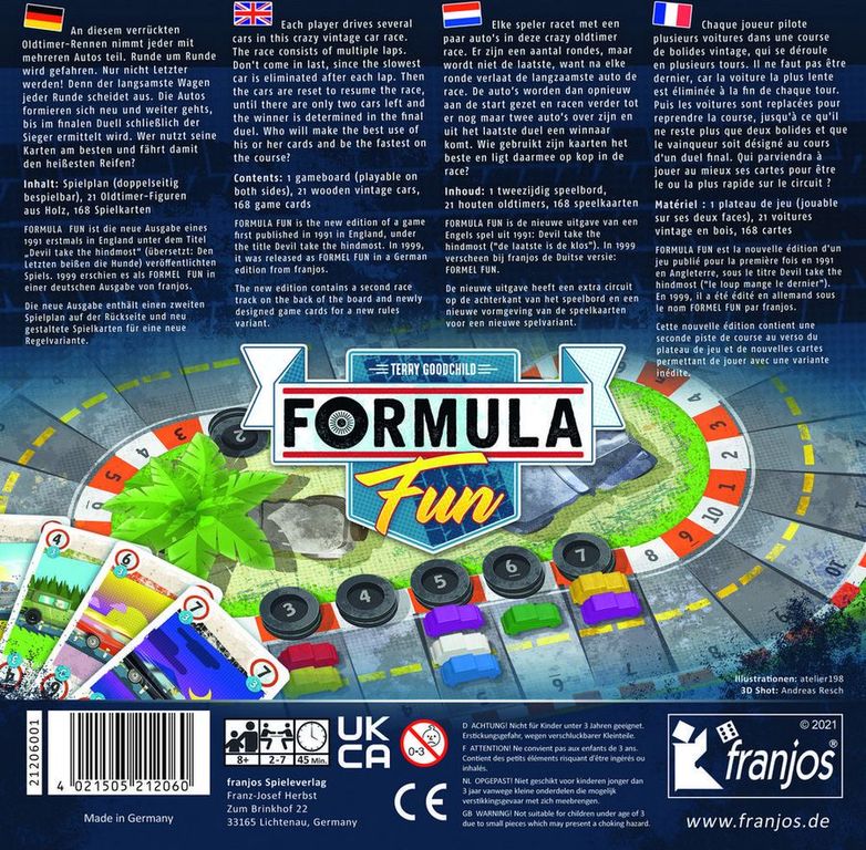 Formula Fun back of the box