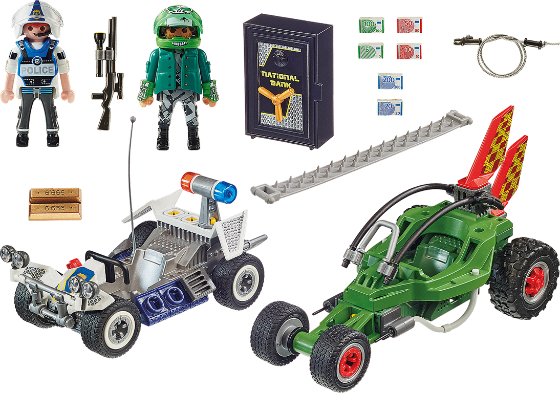 Playmobil® City Action Police Go-Kart Escape components