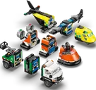 LEGO® City Airplane, Service Truck & Hovercraft Remix components