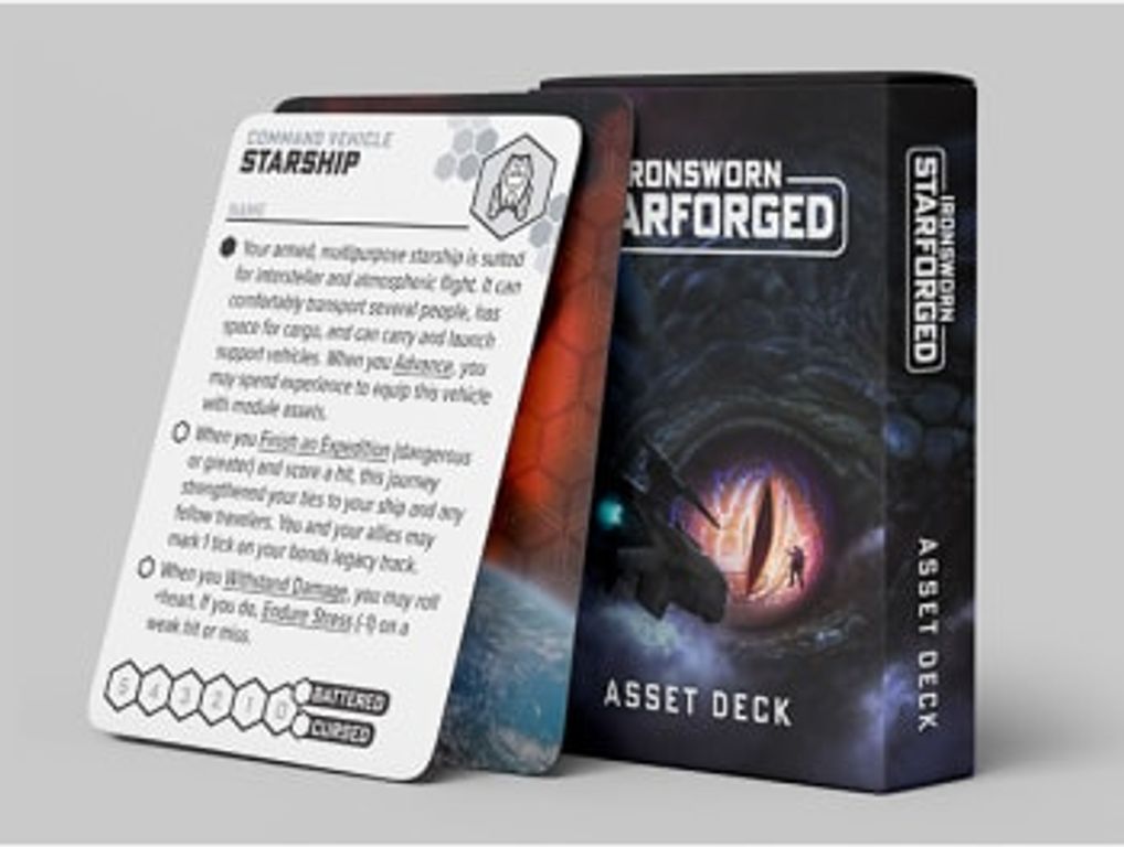 Ironsworn: Starforged Asset Cards kaarten