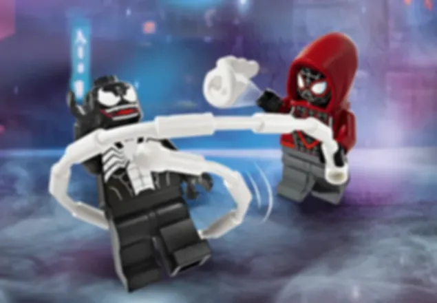 LEGO® Marvel Armadura Robótica de Venom vs. Miles Morales