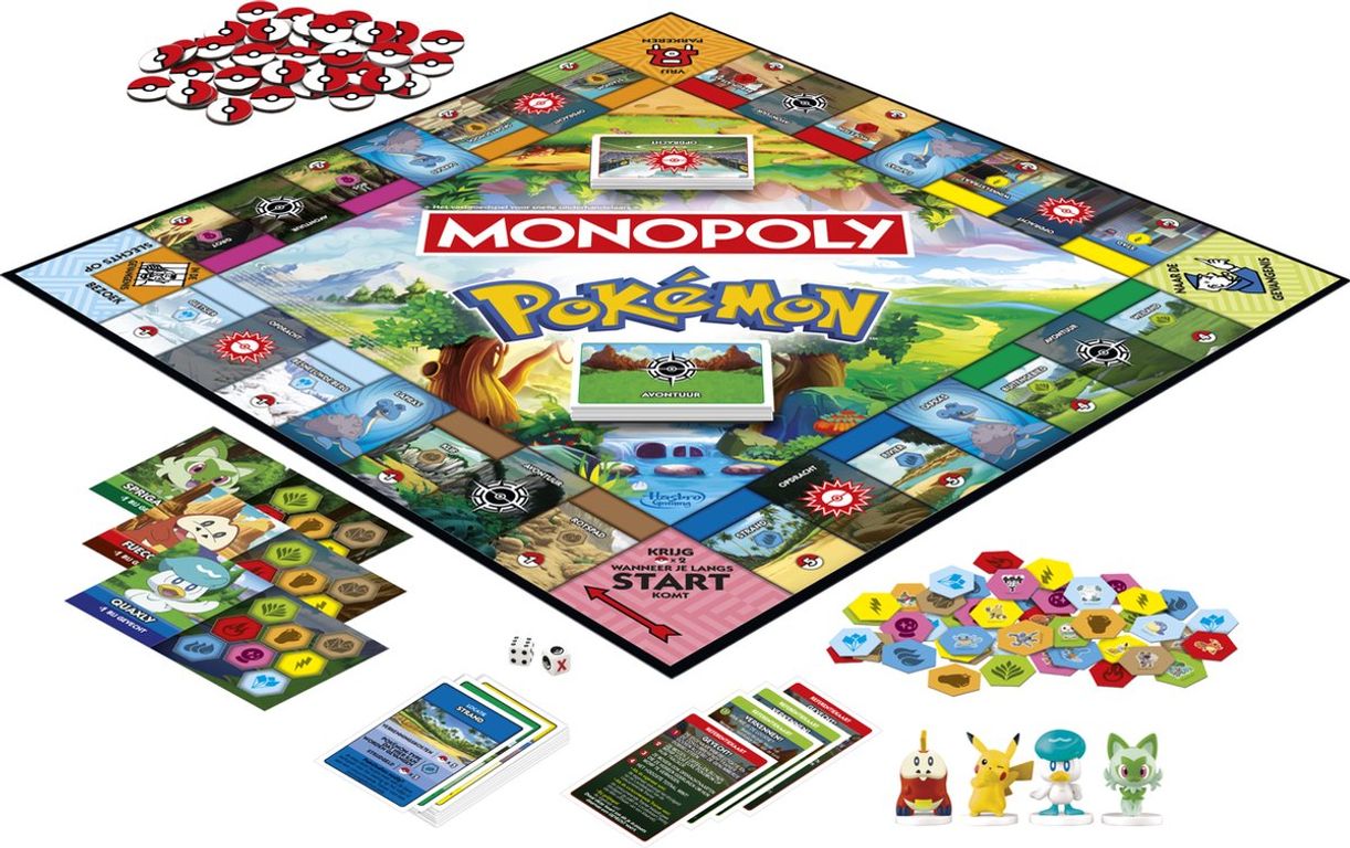 Monopoly: Pokemon Edition components
