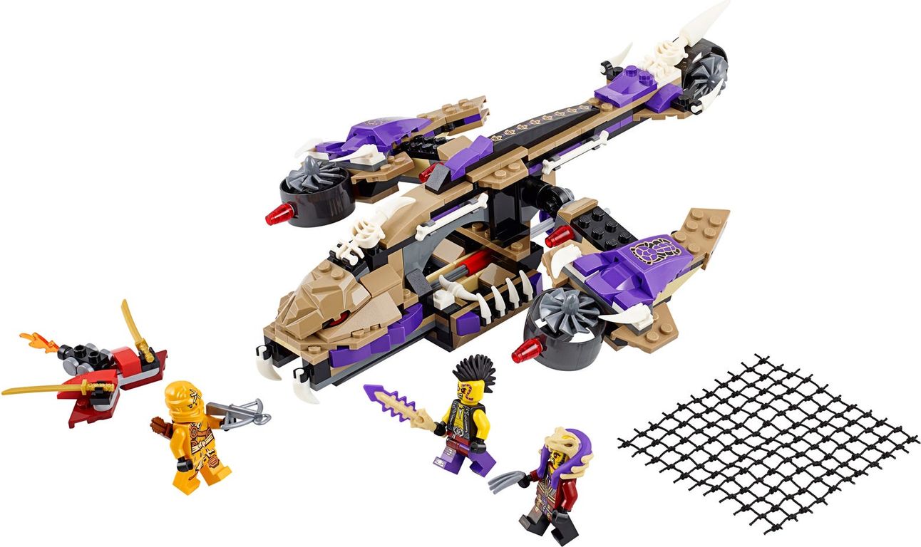 LEGO® Ninjago L'hélicoptère de Condrai composants