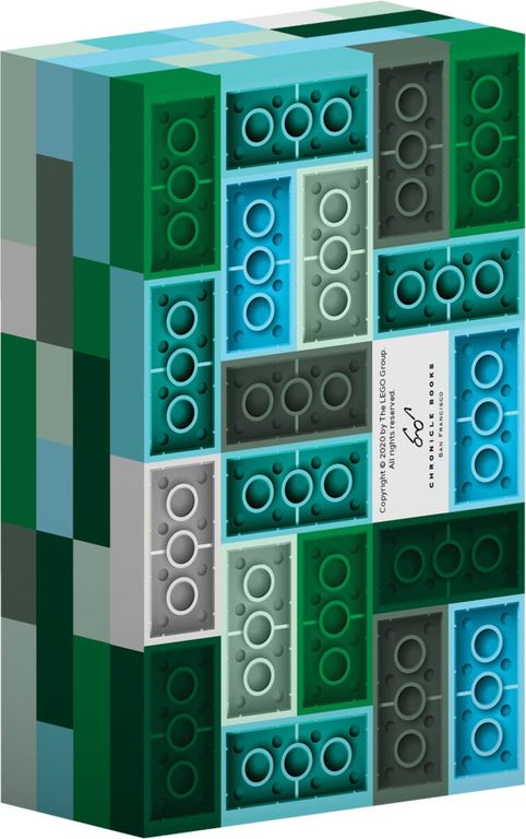 Bloque de notas LEGO parte posterior de la caja