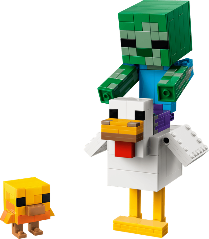 LEGO® Minecraft Chicken Jockey components