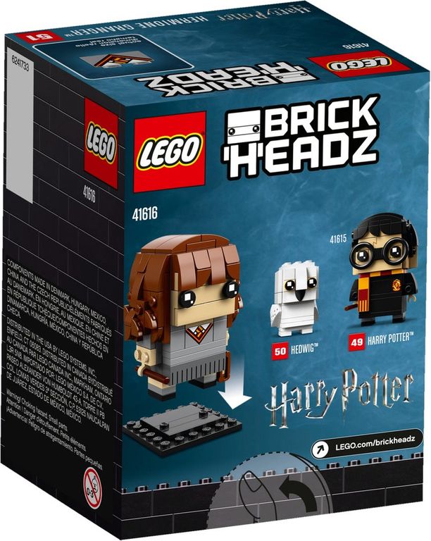 LEGO® BrickHeadz™ Hermione Granger™ back of the box